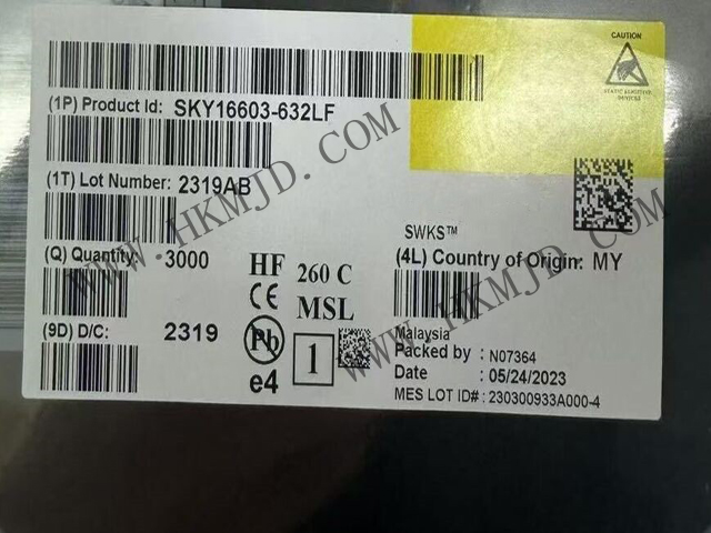 現(xiàn)貨供應：Skyworks SKY16603-632LF 0.6-6GHz高線性度雙PIN二極管限幅器