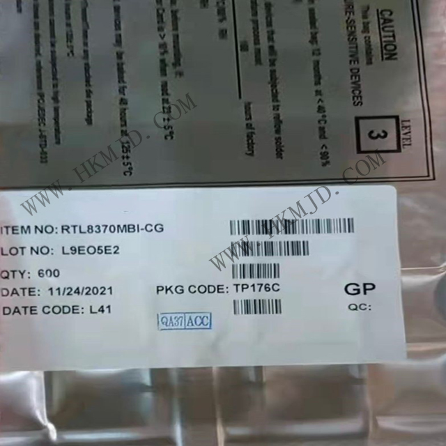 Realtek RTL8370MBI 高性能8+2端口千兆以太網(wǎng)交換芯片，明佳達電子現(xiàn)貨供應(yīng)
